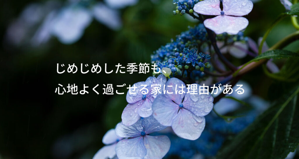 梅雨でも心地よく暮らせる家の条件とは？風通し・湿気対策を解説
